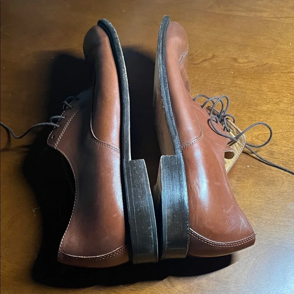 Alfani Chestnut Leather Men's Derbys